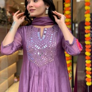 Cotton Anarkali Kurta Set