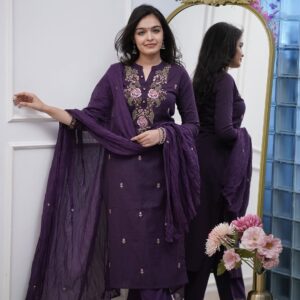 Beautiful New heavy Embroidery Design Kurta Set Kurta with Hand Work Detailing Cotton Kurta