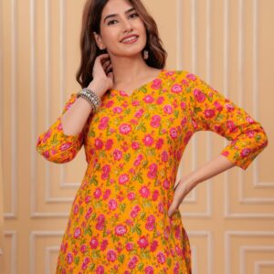 Ikat printed kurti